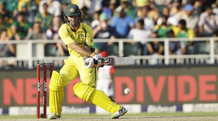 Australias batsman Glenn Maxwell takes evasive action against a delivery off South Africas bowler David Wiese, during the second T20 cricket match between South Africa and Australia at the Wanderers stadium in Johannesburg, South Africa, Sunday, March 6, 2016. (AP Photo/Themba Hadebe)