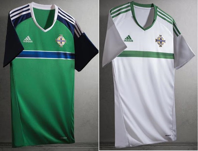 Northern Irealnd Euro 2016 kits