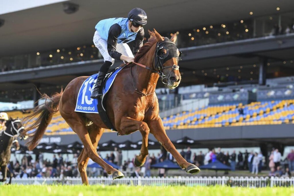 Mer De Glace winning the 2019 Caulfield Cup
