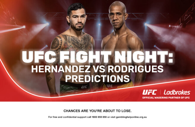 UFC Fight Night: Hernandez vs Rodrigues Predictions
