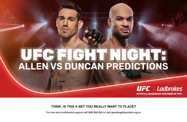UFC Fight Night: Allen vs Duncan Predictions